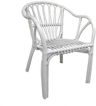 MIMBRE NATURAL Lombok Silla - Blanca DE Ratan (61×64×79)