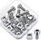 Nutensteine M5, 10 Stk Serie 2020 M5 Nutsteine Set, Nutsteine Gleitmuttern T-Nuts Typ B, Edelstahl T Nutenstein mit Innensechskantschraube für Aluprofil Extrusionsschlitz Standard 20 Serie - M5