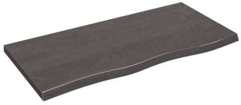 Tidyard Tischplatte Massivholzplatte Holzplatte Massiv Holzplatte Holztischplatte Tischplatte Ersatzteil Ersatztischplatte Holz Platte 100 x 50 x 4 cm (L x B x T) für Esstisch Couchtisch Garten Tisch