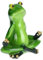 MUCKLILY Yoga-Frosch meditations meditieren Frösche verzieren Frosch-Statue Wohnkultur Tischschmuck lustige Tier-Yoga-Skulptur Schreibtisch Kunsthandwerk Büro