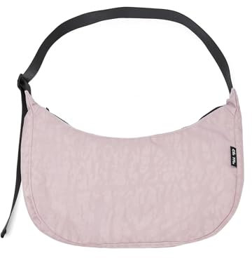Ela Mo Moon Bag - Schöne Damen Halbmond Tasche - Nachhaltige Crossbody Bag aus recyceltem PET, schicke halbrunde Schultertasche für Alltag & Reisen (Lavender)