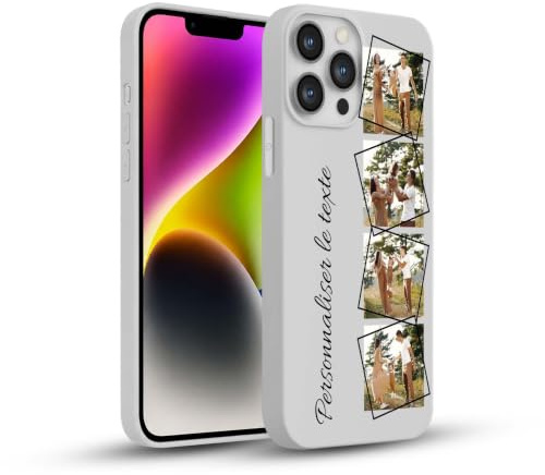 CHABDA Personalisierte Handyhülle für iPhone 12 Mini,Personalisiert Hülle mit Eigenem Foto Bedrucken Bild Text Selbst Gestaltet Schutzhülle, Transparent Silikon Stoßfest Individuelle Custom Case