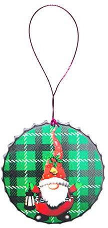 Xzmzbxzb Tree Bottle Cap Hanging Ornament Old Man Iron Handicraft Christmas Hanging Pendant With Rope Home Decor Hardware Handicraft Hanging Pendant With Christmas Rope