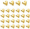 40pcs Heart Refrigerator Magnets, Cute Fridge Magnetic Love Heart Decorative Magnets Small Cute Whiteboard Magnets for Home Kitchen Cabinet Car Decoration (Gold)