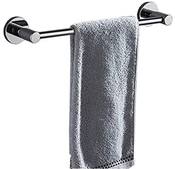 Generisch Porte-serviettes en Acier inoxydable, Porte-serviettes Rond, Porte-serviettes de Salle de bain Mural Simple Moderne, Porte-serviettes