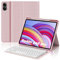 JADEMALL Clavier Redmi Pad Pro 12.1 2024, Coque Clavier pour Redmi Pad Pro 12.1 Pouces, AZERTY Français Clavier Bluetooth Magnétique Détachable pour Tablette Xiaomi Redmi Pad Pro 12.1, Rose