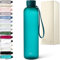KIVY Trinkflasche Tritan 1l - Kohlensäure geeignet & Auslaufsicher - Für Sport, Schule & Büro- Trinkflasche Gym Flasche - Sporttrinkflasche - Fitness Sportflasche 1 Liter
