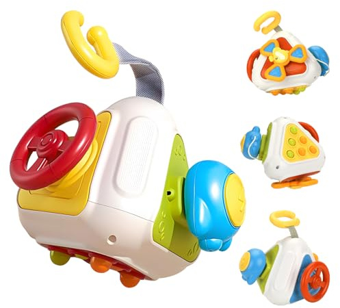 SHTALHST Montessori Spielzeug ab 1 Jahr, Montessori UFO Cube, Baby Motorikspielzeug, Sensorik Spielzeug, Pädagogisches Spielzeug von 1–3, Early Development & Activity Toys (M)
