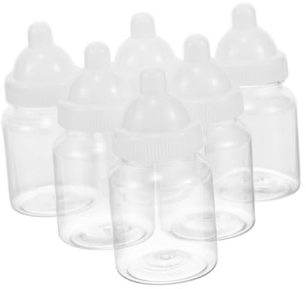 TOBBOMEY 12 StüCk Transparente Babyflasche SüßIgkeitenbox Wiederverwendbar FüR Babyparty Baby Shower Geburtstagsfeier SüßIgkeiten Aufbewahrung Kreatives Design