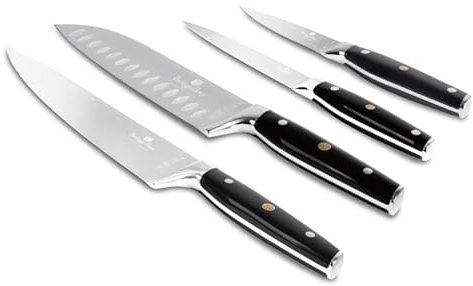 Berlinger Haus Messerset Edelstahl 4-tlg. Matte Black Collection BH-3135