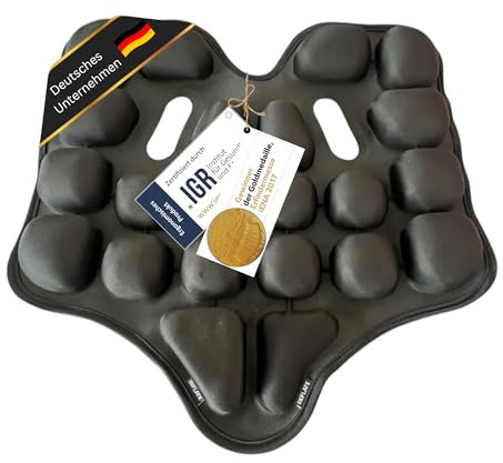 TecSeat Innovation for Seating Orthopädisches Sitzkissen SoftAirSeat PRO - Reise, Büro, Auto, Flug, Bahn, Stuhlkissen mit 20 Luftpolstern, individuell einstellbar