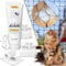 Ganchos Adhesivos para Red de Gatos,Ganchos + Pegamento,2 Funciones Cerrar + Colgar, para Red Gatos Ventanas sin Taladro, para Red para Gatos terraza, Red Gatos, Red para (120 Ganchos,120 Ganchos)