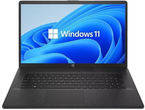 HP Laptop, 17,3 Zoll IPS Full-HD Display, Intel N200 4 x 3.70 GHz, 16 GB DDR4 RAM, 512 GB SSD, Intel UHD Graphics, Schwarz, Norton 360, Windows 11