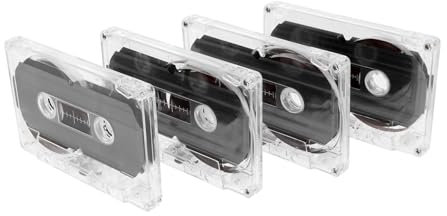 ibasenice Cassette Registrabili Per Discorsi E Musica - 4 Nastri Vergini Standard Da 60 Minuti Perfetti Per Le Feste