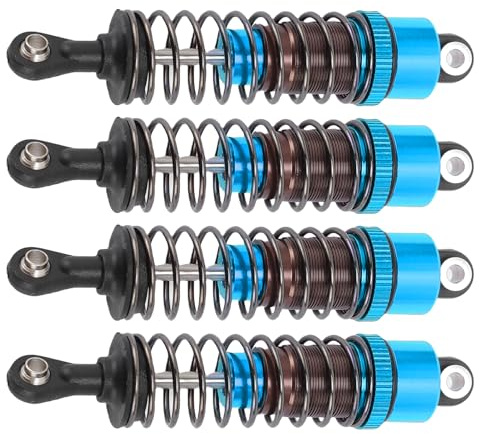 Fafeims 75 -mm -RC -Auto -StoßDämpfer, Hydrauliköldruckdämpfungssystem Aluminiumlegierung Dämpfer für 1/10 -Skala -RC -Autos Eingestellt (BLUE)