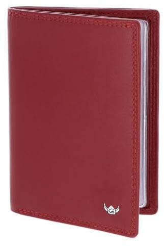 Golden Head Leder Polo RFID Protect Ausweisetui 4430 Rot dunkelrot