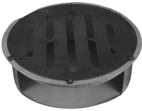 LIFKICH Cendrier pour Poêle à Bois Rond, Bac à Cendres Épaissi de 26 MM, Accessoire pour Barbecue et Camping, Conçu pour Faciliter le Nettoyage du Foyer Extérieur