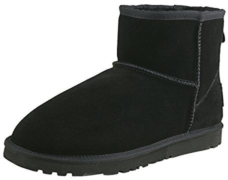 Shenduo Donna Stivali Caviglia da Neve Impermeabile, Stivaletti Invernali D5154 Nero 40EU