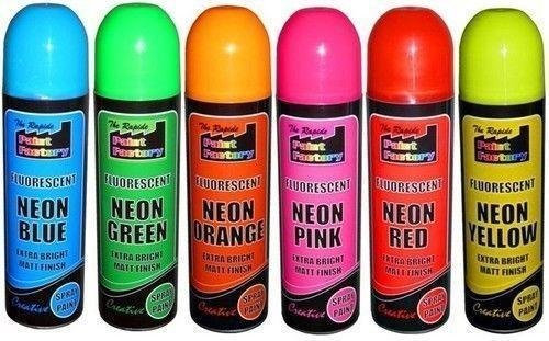 Nurano pack of 36 CANS OF FLUORESCENT NEON spray can paint 200ML Graffiti (Banksey) NO CFCs - 6 COLOURS - Red, Pink, Blue, Red, Orange, Yellow, Green