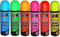 Nurano pack of 36 CANS OF FLUORESCENT NEON spray can paint 200ML Graffiti (Banksey) NO CFCs - 6 COLOURS - Red, Pink, Blue, Red, Orange, Yellow, Green