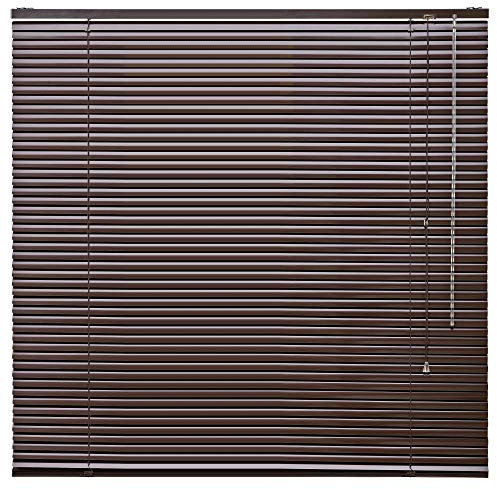 Alu Jalousie Aluminium Jalousette Klemmfix ohne Bohren Tür Fenster Rollo Lamellen Vorhang 10 Farben Breite 50 cm bis 240 cm Länge 130 cm 160 cm 220 cm Metall Klemmträger (150 x 160 cm Braun Mocca)