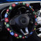 iTimo Car Elastic Universal Lenkradbezug, Blumendruck-Stil, für die Auto-Dekoration