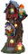 TERESA'S COLLECTIONS Gartenfiguren für Außen Stiefel Feenhaus für Garten 22cm Feengarten Solar Gartenbeleuchtung Gartenfigur aus Kunstharz Elfenhaus Garten Deko für Draußen Balkon Hof