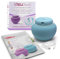 Sileu Clean Plus - Esterilizador Eléctrico Recargable USB Compacto para Copas Menstruales - Lámpara de Cuarzo UV y Ozono - Azul