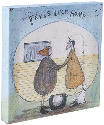 Sam Toft WDC91667 Kunstdruck auf Leinwand, 30 x 30 cm (Feels Like Home), Mehrfarbig, 30 x 30 cm