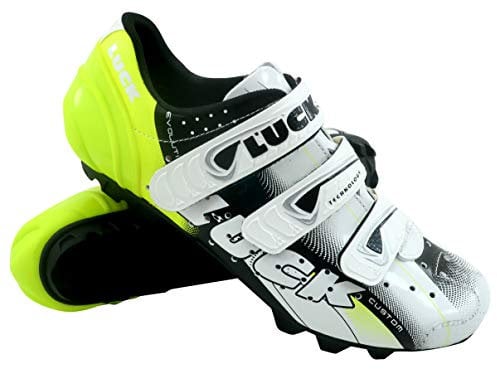 LUCK Extreme 3.0 MTB Fahrradschuhe, mit Carbon-Sohle und dreifachem Klettverschlussriemen zusätzlich zur verstärkten Zehe.