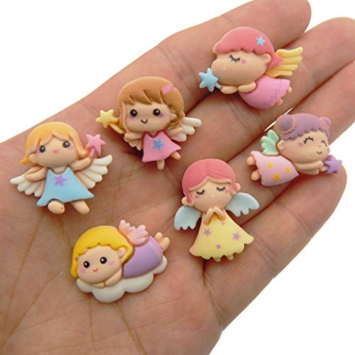 20 Stück sortierte flache Rückseite Harz Flügel Engel Verzierungen Scrapbooking Haarschleifen Herstellung Kawaii Cabochons Handyhülle Dekorationen 2-3 cm