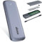Akasa Tragbares M.2 SATA/NVMe SSD auf USB 3.2 Gen 2 Aluminiumgehäuse | Werkzeugloses SSD-Externgehäuse | 10 Gbit/s Übertragungsrate | Tech for Techs empfohlen | Space Grey | AK-ENU3M2-05