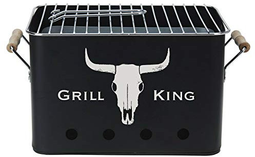 GEEZY Portable BBQ Grill – Compact Charcoal Barbecue for Camping, Garden, Beach – Lightweight Small BBQ with Easy Setup & Ventilation – Ideal Portable Grill for Camping or Travel
