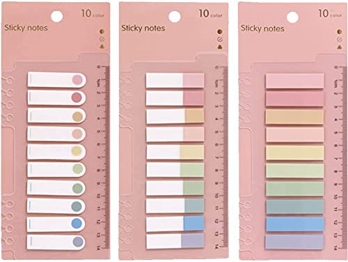 CICILIAYA 600 Stücke Datei Index Tabs Repositionierbare Tabs Klebrig Beschreibbare Flaggen zum Beschriften und Organisieren von Dokumenten, Papieren, Einreichung, Buch, Ordner Sticky Notes (Color-A)
