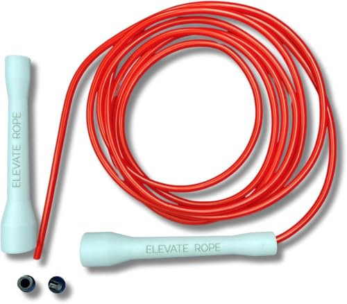 Elevate Rope Corde à sauter Max Night (Blood) - Rouge - En PVC durable avec noyau en nylon - 5 mm d'épaisseur - Corde à sauter pour enfants et adultes
