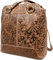 Fregery Damen Frauen Tasche Rucksack Lederrucksack | aus weichem hochwertigem Rindsleder - Vintage Bag Beutel | Umhängetaschen - Abendtasche | Handtasche - Schultertasche Hill Burry (Braun)