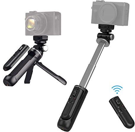 SMALLRIG SR-RG1 Wireless Shooting Grip, Remote Bluetooth Handgriff, Erweiterbarer Fernbedienung Griff für drahtlose Kameras, Vlogging-Stativ, Selfie-Stick für Foto/Video/Zoom, YouTube TikTok – 3326