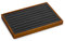 Oirlv Luxury Wooden Ring Tray with Dark Grey Velvet Lining Elegant Storage & Display Tray for Rings, Earrings & Studs
