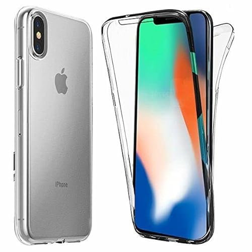 Case For iPhone XS Max Clear 360 Shockproof Full Body Front Back TPU Gel Phone Cover For Apple Case For iPhone XS Max 6.5-inch