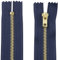 AERZETIX - C61282-2er-Set nicht trennbare Reißverschlüsse 16 cm aus metall - zipper - Farbe dunkelblau - nähzubehör lederwaren etuis röcke kleider hosen kurzwaren
