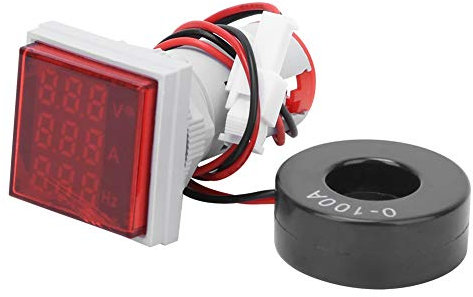 3 In 1 Digital Anzeige Messgerät Für Spannung Strom Hertz Mit Lcd Bildschirm Multifunktionaler Energie Leistungs Paneltester Zur Strommessung (Amperemeter) Präzise Haushalts Und Industrieanwendungen