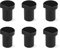 6 Stück Spannbacken zum Flachspannen I Aluminiumlegierung Bankklemme zum Flachspannen an Allen Tischen mit 19-mm-Bohrungen (19 mm, schwarz)