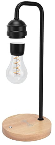 Focket Schwebende Lampe mit drahtlosem Ladegerät, LED-Glühbirne Magnetische schwebende Lampe Nachtlicht, schwebende Mondlampe Tischlampen Schwebende Glühbirne für Zimmer Büro