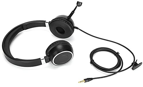 H901 USB-Stecker, Einstellbare Lautstärke Call Center QD-Kabeladapter Headset-Adapter für 3,5-mm-GeräteGrau (Schwarz)