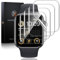 LK 4 Pack Screen Protector for Apple Watch Series 9 8 7 45mm/ Series SE 6 5 4 44mm, High Definition, Bubble Free, Clear Flexible TPU Film, Easy Installation, for iWatch 44/45mm