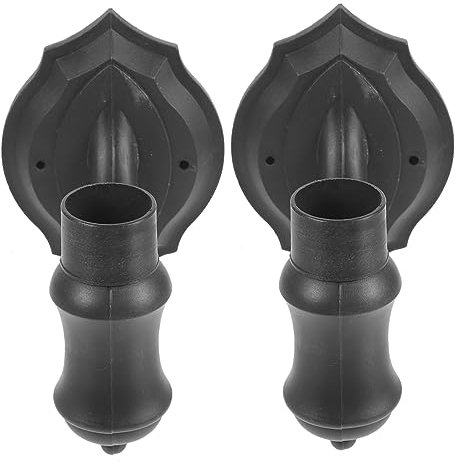 OSALADI Douille pour Applique Murale Solaire Lot de 2 Supports Muraux Fixation Robuste pour Éclairage d'Extérieur Compatible Divers Styles de Décoration