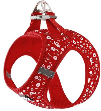 WINHYEPET Truelove Hundegeschirr TLH3016, weiches Air-Mesh-Geschirr, reflektierend, für kleine und mittelgroße Rassen, kein Ziehen, verstellbares Hundegeschirr TLH3016 (Weihnachtsstern, S)