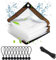 Lona Impermeable Transparente con Ojales - Exterior, Plástico, PVC, Resistente al Viento (3MX1M)