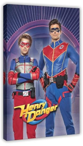 AAVEDA TV Henry Danger 11 Leinwand-Poster, Schlafzimmer-Dekor, Sportlandschaft, Büro, Raumdekoration, Geschenk, Rahmen-Stil, 40 x 60 cm