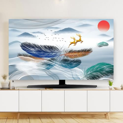 Universelle Tv-abdeckung Für Den Innenbereich Für Smart-tv, Staubdichter, Wasserdichter Smart-tv-displayschutz Aus Polyesterfaser Für 32 Bis 80 Zoll Led-, Lcd- Und Oled-smart-tv(Size:45-48IN,Color:A)